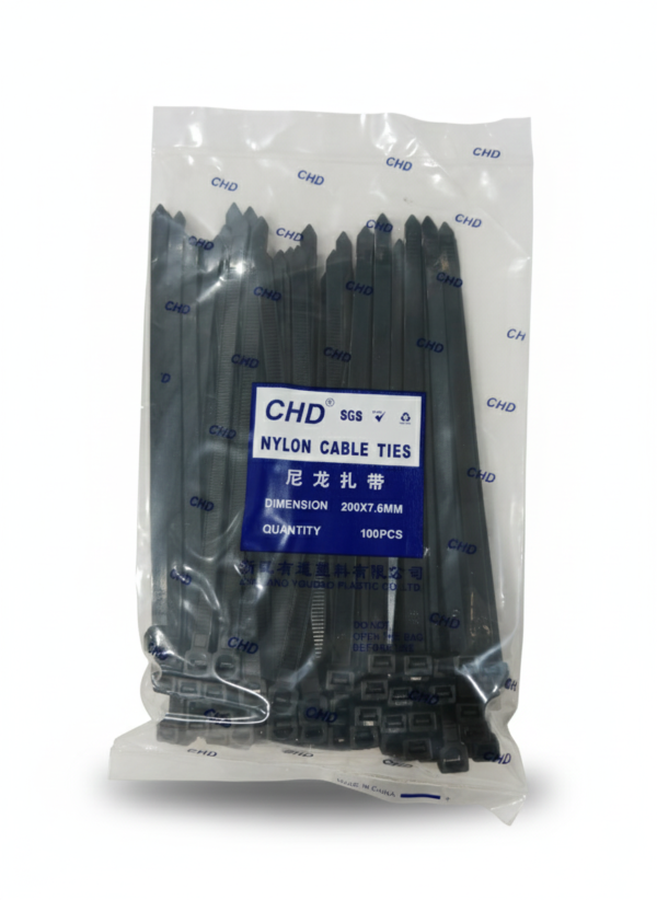 Cable Tie 200*7.6mm Black