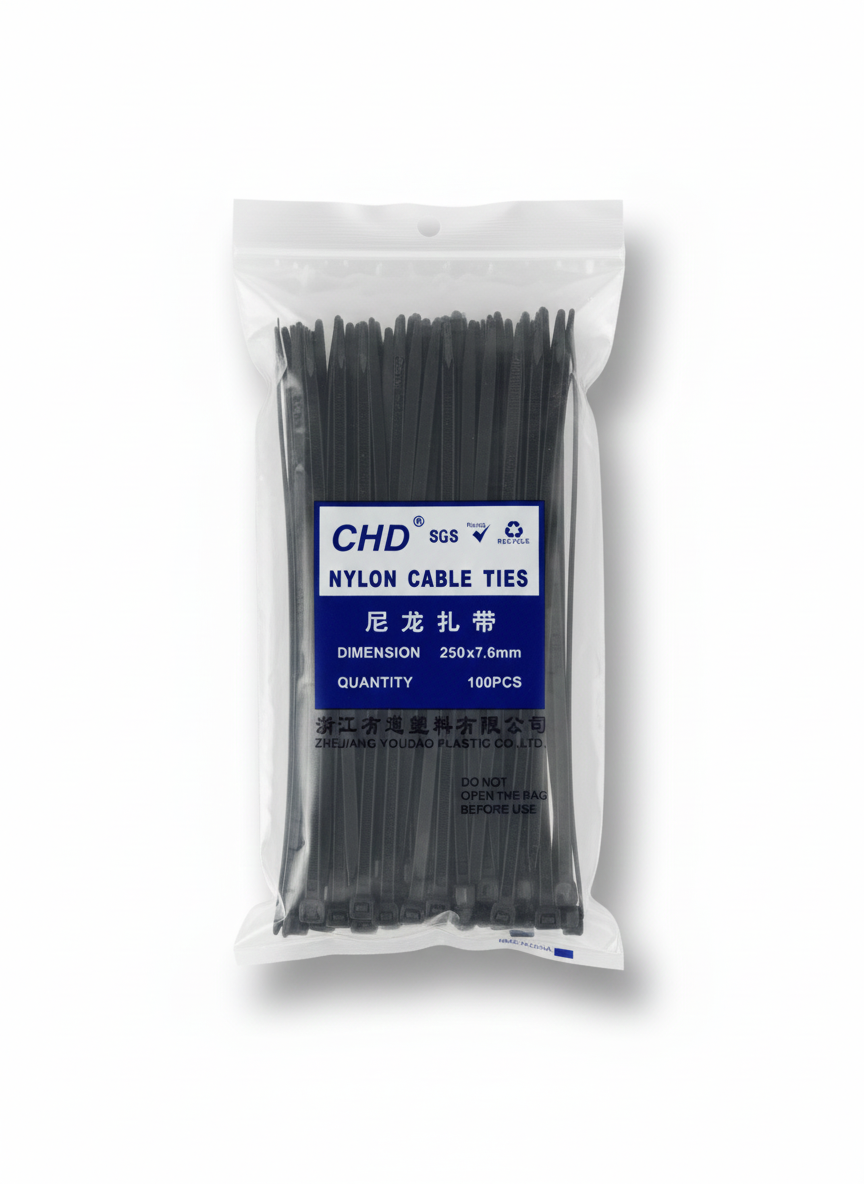Cable Tie 250*7.6mm Black