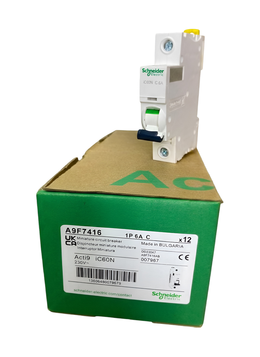 Schneider Electric iC60N Miniature Circuit Breaker - 1P - 6A