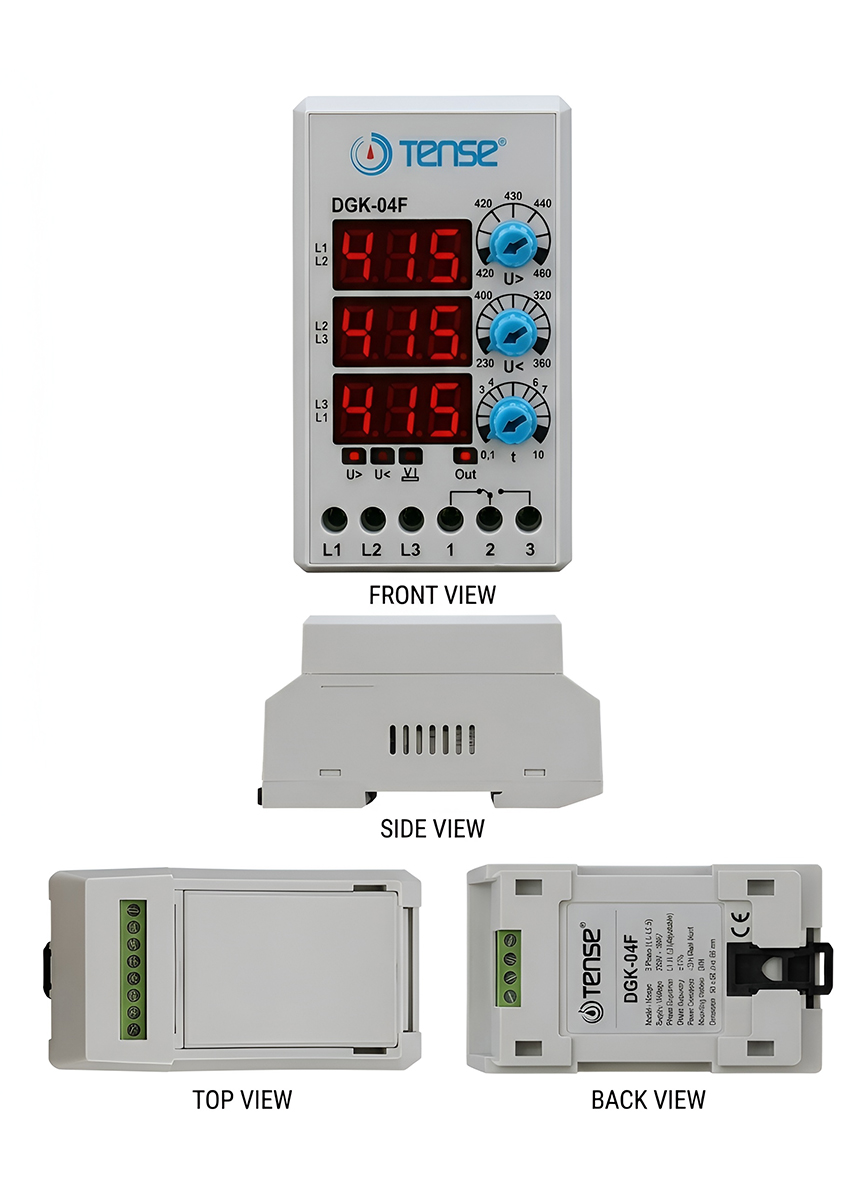 TENSE Digital Voltage Control Relay - DGK-04F
